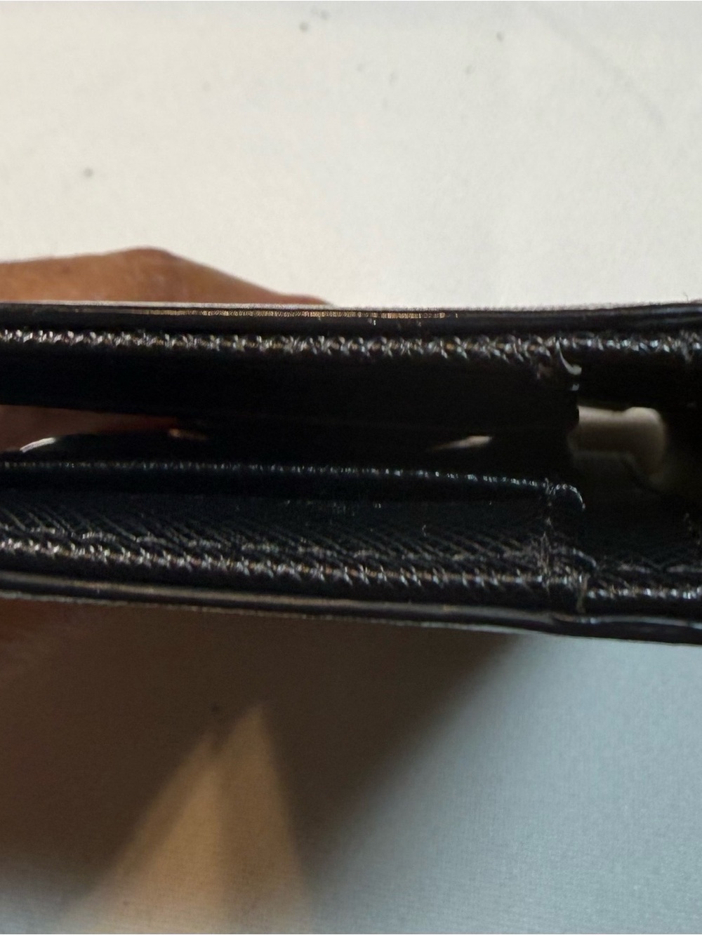 🏥LOUIS VUITTON ***Damaged***LV Brazza Long Wallet N60017 Damier Ebene Brown - Picture 4 of 12